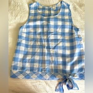 JCREW Linen Sleeveless Top, BRAND NEW, Size 10